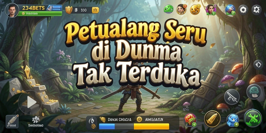 Gameplay 1234BETS yang seru dan menantang di dunia petualangan.