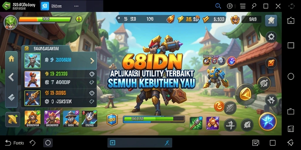 Tampilan antarmuka 68IDN yang sederhana dan efektif.