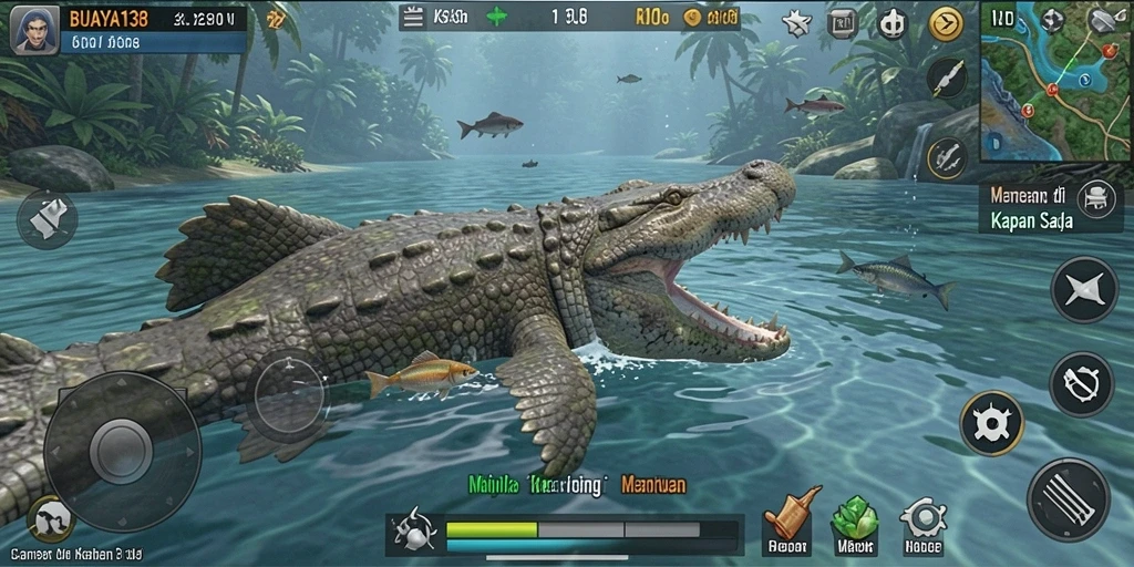 Gameplay menarik memancing ikan dalam BUAYA138.