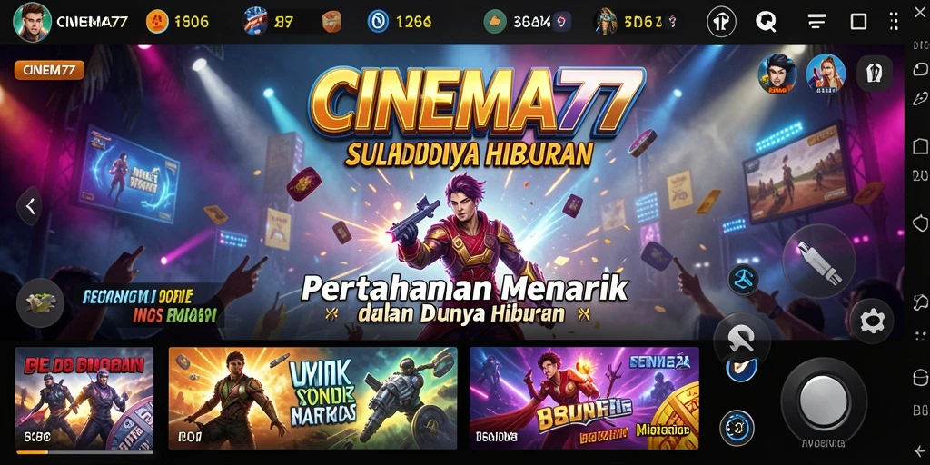 Tampilan gameplay CINEMA77 yang menegangkan dan strategis.