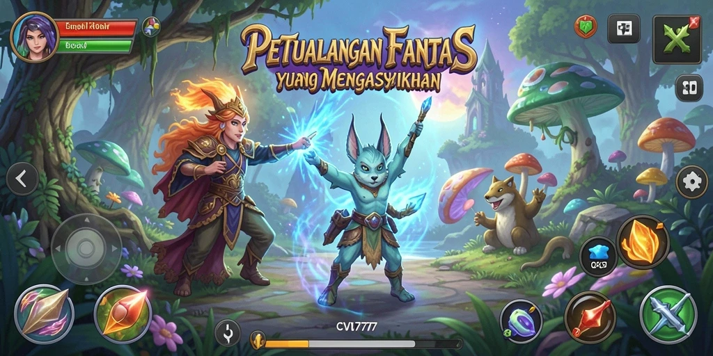 Tampilan gameplay CV777 yang memukau dan menawan dalam petualangan RPG.