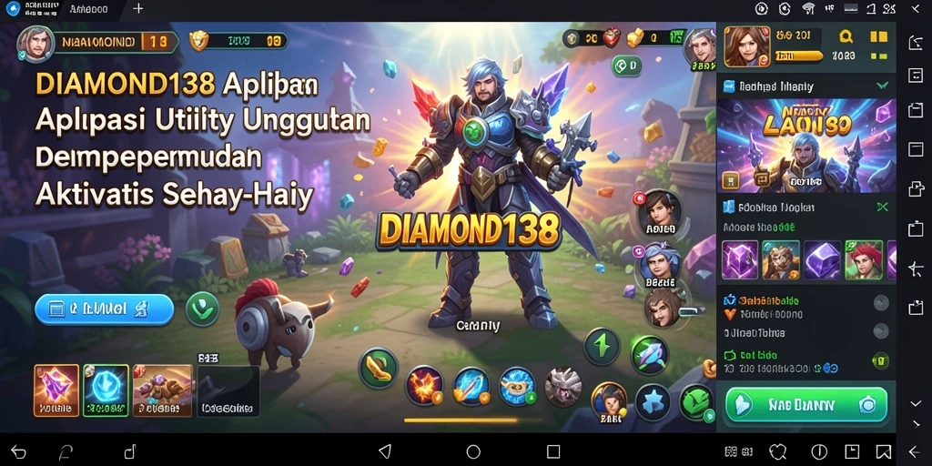 Tampilan antarmuka aplikasi DIAMOND138 yang intuitif dan menarik.
