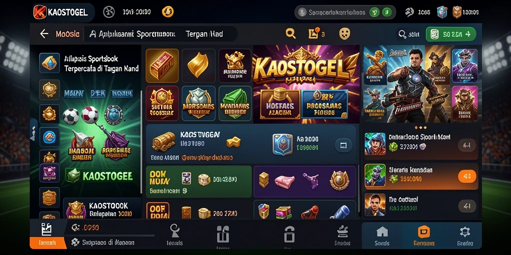 Tampilan screenshot dari KAOSTOGEL menampilkan pengalaman taruhan olahraga yang menarik.