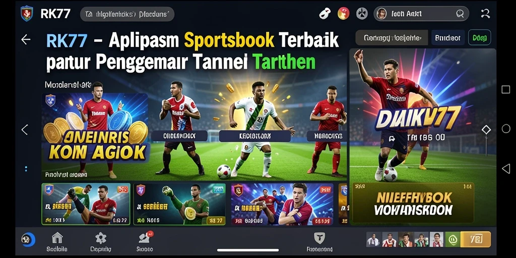 Tampilan menarik dari gameplay Sportsbook RK77.