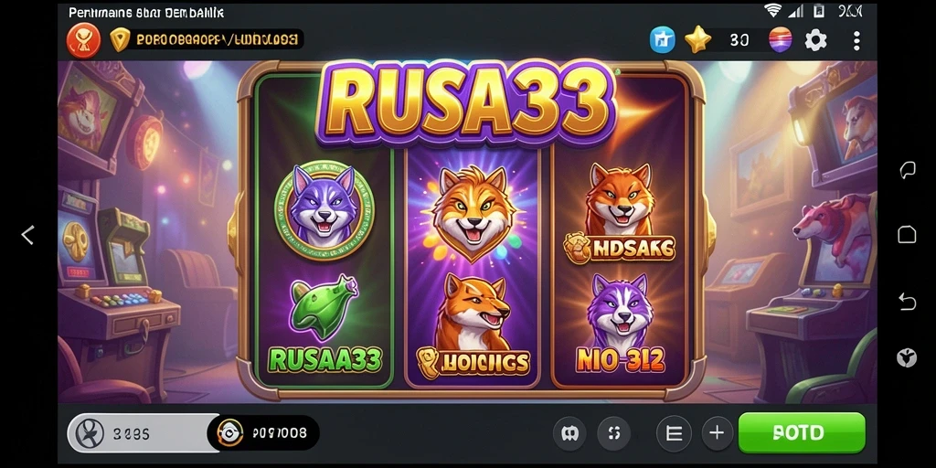 Tampilan menakjubkan dari permainan Slot RUSA33 dengan berbagai tema.