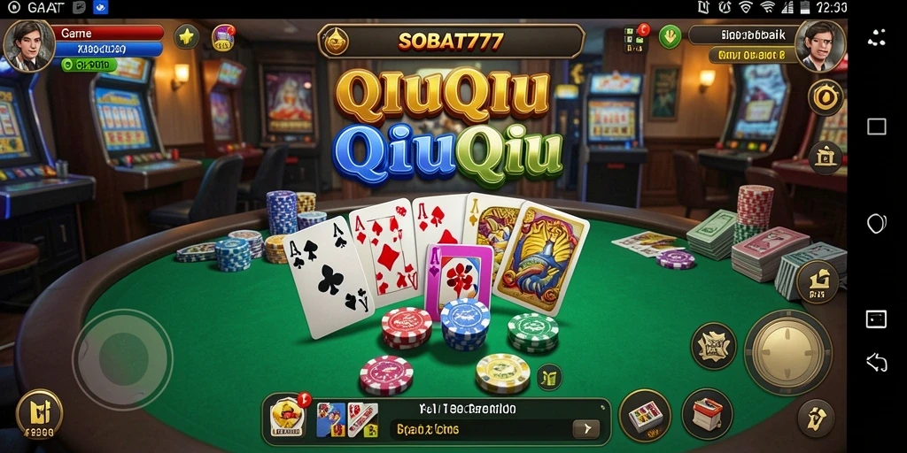 Tampilan gameplay QiuQiu yang mendebarkan dan kompetitif.