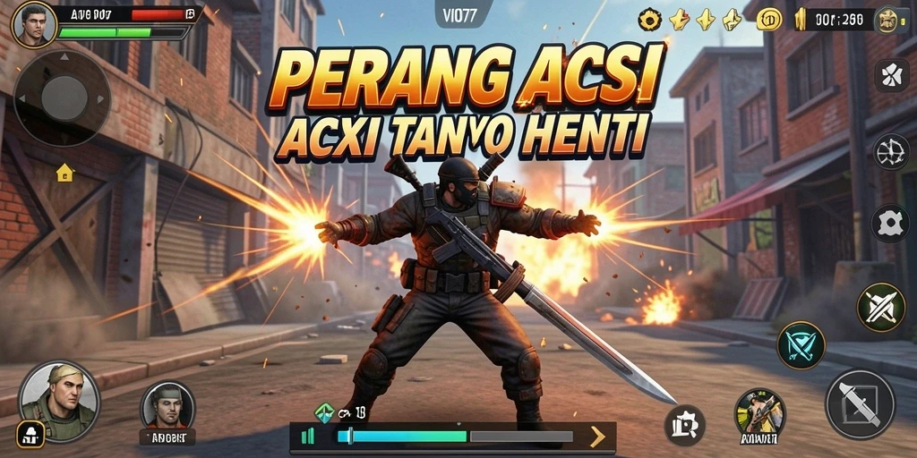 Tampilan gameplay VIO77 yang penuh aksi dan ketegangan.